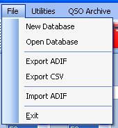 Menu Bar and Icon Bar lišta menu a ikon File práce se soubory Nová databáze