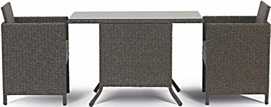 Set zahradního nábytku 6 dílný, 1 x slunečník 130 cm, 1 x stůl se