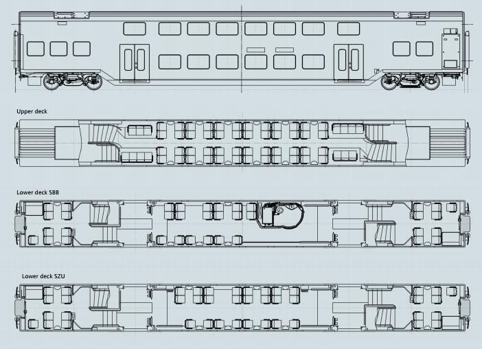 1.4.4 Siemens Viaggio Twin a Bombardier Twindexx Vario Obrázek 11 - Siemens Viaggio Twin [15] Koncepce obou jednotek je podobná jako u City Elefant nebo Kiss.