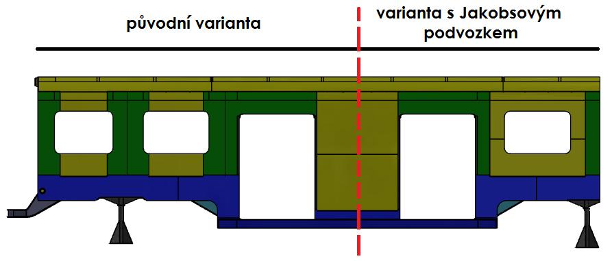 5 Závěr Pomocí morfologické matice byly navrţeny 3 varianty dvoupodlaţních jednotek, které se oproti běţným soupravám liší odděleným prostorem pro výměnu cestujících.