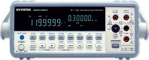 TRUE RMS; 11 měřicích a 10 matematických funkcí 2/4 drátové měření odporu Rozhraní USB, RS-232C, Digital I/O (GPIB, LAN - opt.