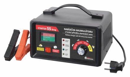 120Ah 07 154 Nabíječka PROFI microprocesor 6/12V PB/GEL/AGM Metallic Starter Nabíječka s funkcí přímého startování vozu. Celokovová nabíječeka akumulátorů METALLIC.