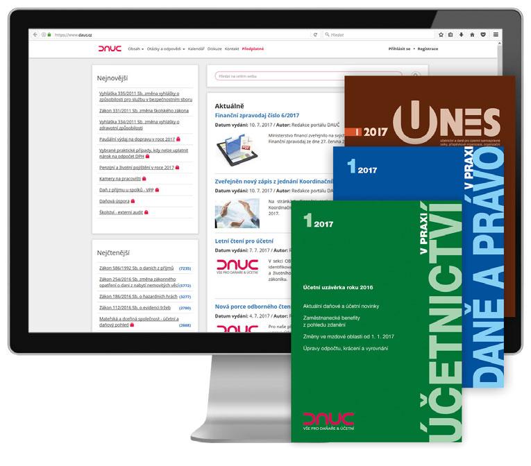 DAUC.cz Portál daňových poradců a účetních profesionálů Komplexní informační servis pro každodenní správu daňové a účetní agendy.