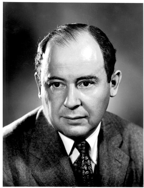 John von Neumann (1903 1957) studoval chemii na Universitě v Berlíně v Zurichu dokončil studium na technické vysoké škole v roce 1926 jako chemický inženýr doktorát z matematiky získal v Budapešti ve