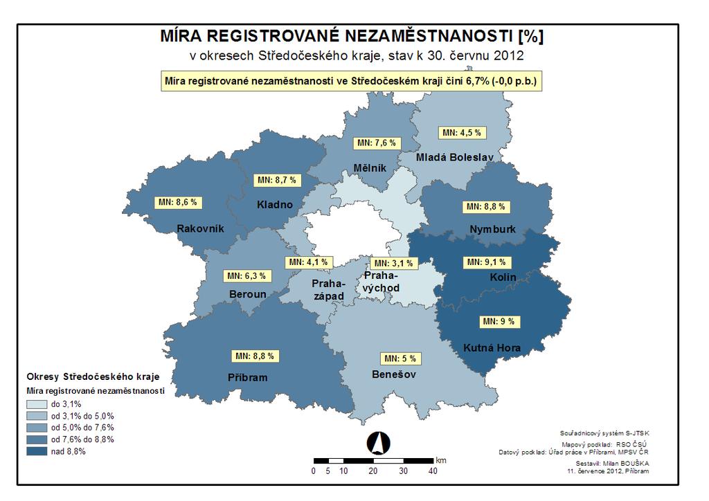 Měsíční zpráva o situaci a trhu práce Úřad