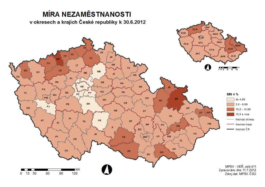 Měsíční zpráva o situaci a trhu práce Úřad