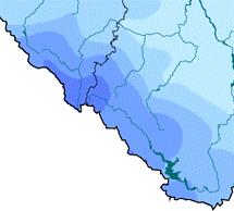 údajů z nejvyšších poloh Meteorologické