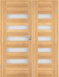Dvoukřídlé dveře jsou vyrobeny na základě nabízených jednokřídlých dveří deskových STANDARD, rámových STILE a TWIN ve stejném provedení: odstín, provedení hrany křídla (STANDARD a SOFT, STILE),
