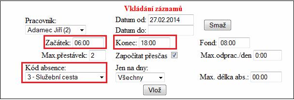 Minimální výše sazby je daná zákonem a většinou se meziročně mění. Proto je třeba na začátku roku, jakmile máte uzavřenou a kompletně zpracovanou docházku za rok minulý, sazby pro nový rok opravit.