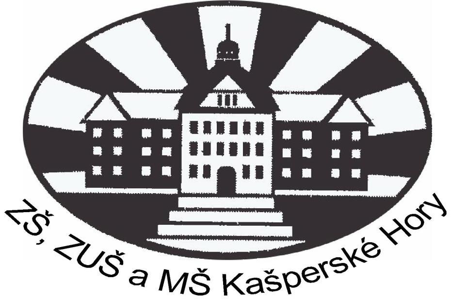 ZÁKLADNÍ ŠKOLA, ZÁKLADNÍ UMĚLECKÁ ŠKOLA A MATEŘSKÁ ŠKOLA KAŠPERSKÉ HORY, PŘÍSPĚVKOVÁ ORGANIZACE Vimperská 230, PSČ: 341 92, IČO: