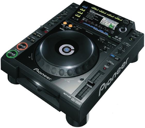 PIONEER CDJ 2000 KATEGORIE: DJ TECHNIKA / CD PŘEHRÁVAČE Profesionální CD Player je nástupcem oblíbeného modelu CDJ 1000 MK3.