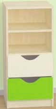 Do skříňky je možné vložit zásuvky malé, které se prodávají samostatně, což umožňuje výběr barev. Rozměr: 40 x 40 x 87 cm (Š x H x V).