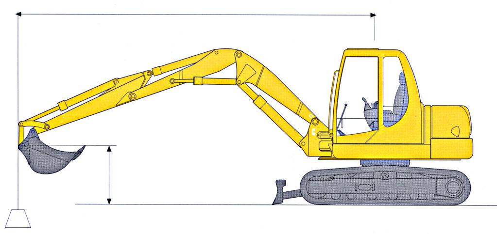 PC75R-2 KOMPAKTNÍ HYDRAULICKÉ RÝPADLO A DVOJDÍLNÝ VÝLOŽNÍK Údaje a provedení jsou na stroji namìøena dle norem 89/392/EC a EN 474-5.