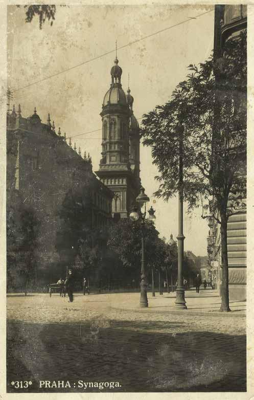Vinohradská synagoga, třicátá léta.