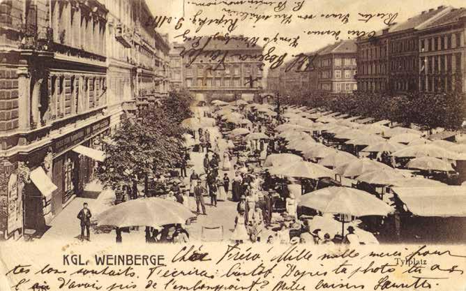 Tylovo náměstí (Tyl Square), the centre of life in Vinohrady, naturally became the centre of local Jewish life as well.