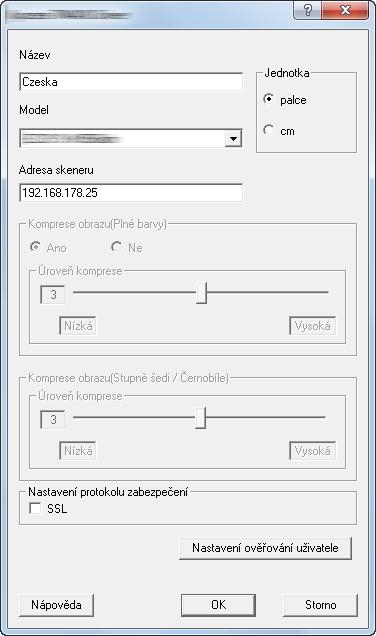 1 V systému Windows stiskněte tlačítko [Start], vyberte položku [Všechny programy], [(Název znacky)], a poté [TWAIN Driver Setting].