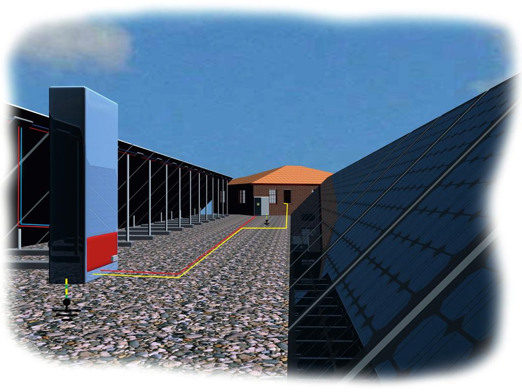 Velké fotovoltaické elektrárny U velkých fotovoltaických elektráren často nebývá instalován vnější systém ochrany před bleskem.