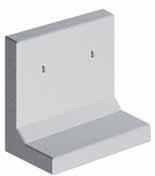 Materiál: Vyztužený beton třídy C /20 Rozměry L x B x H(výška) Cena Kč/ks cm kg bez DPH včetně DPH 0 x 80 x 40 1 200 1 960, 2 372, 80 x 80 x 40 600 990, 1 198, Betonové úhelníky Silniční panely