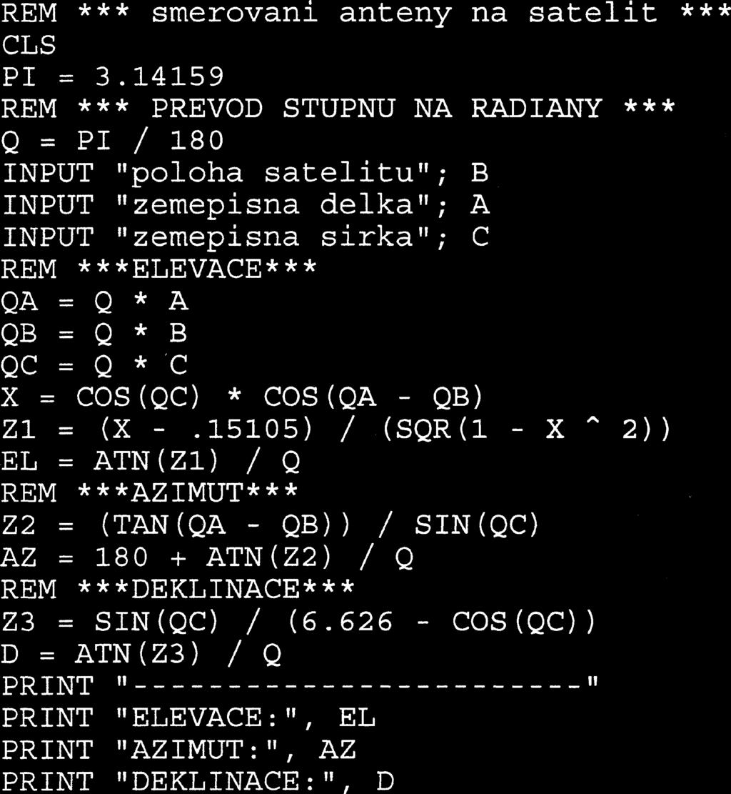 342 H 6.60 PAL polsky Telecom 2B/2D 5 W France 2 90 12.564 V 5.80 Secam francouzsky Intelsat 705 18 W RAI 120 11.012 V 6,60/6,65 PAL italsky PAS-3R 43 W Přenos.kan. 120 12.575 H 6.60/7.