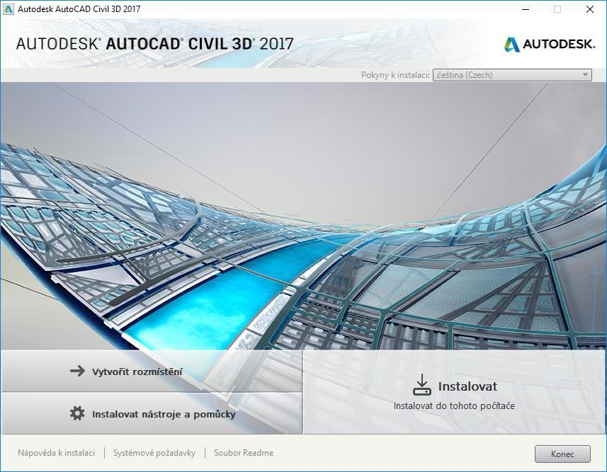 Instalační příručka AutoCAD Civil 3D 2017 1.