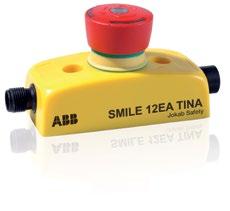 Nouzové vypínací tlačítko s indikací Smile Tina Schválení TÜV NORD Použití: Pro zastavení stroje nebo procesu Vlastnosti: Nouzové vypínací tlačítko do kategorie 4/PL e, podle EN ISO 13849-1 Světelné