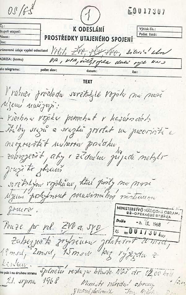 VI. Armáda v srpnu 1968 9 RMNO č.