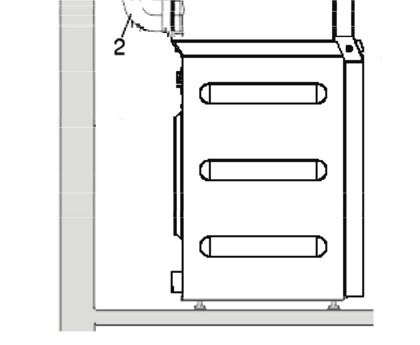 U většího průměru roury jsou zapotřebí dodatečné přechodové díly (např. z Ø 100 mm na 125 mm). (*příslušenství k dokoupení) 1.