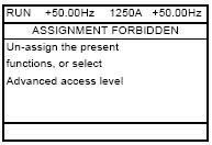 Submenu 1.7 Aplikační funkce [1.7 APLIKAČNÍ FUNKCE] (FUn) [1.7 APPLICATION FUNCT.