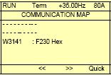 Menu 6. Konfigurace zobrazení [6. KONFIGURACE ZOBRAZENÍ] [6 MONITORING CONFIG.] Název funkce/popis Submenu volba zobrazených slov a jejich formátu [6.2 KONF. ZOBRAZ. SLOV] [6.2 COM. MAP.