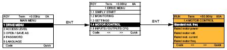 Submenu 1.4 Parametry motoru [1.4 PARAMETRY MOTORU] [1.