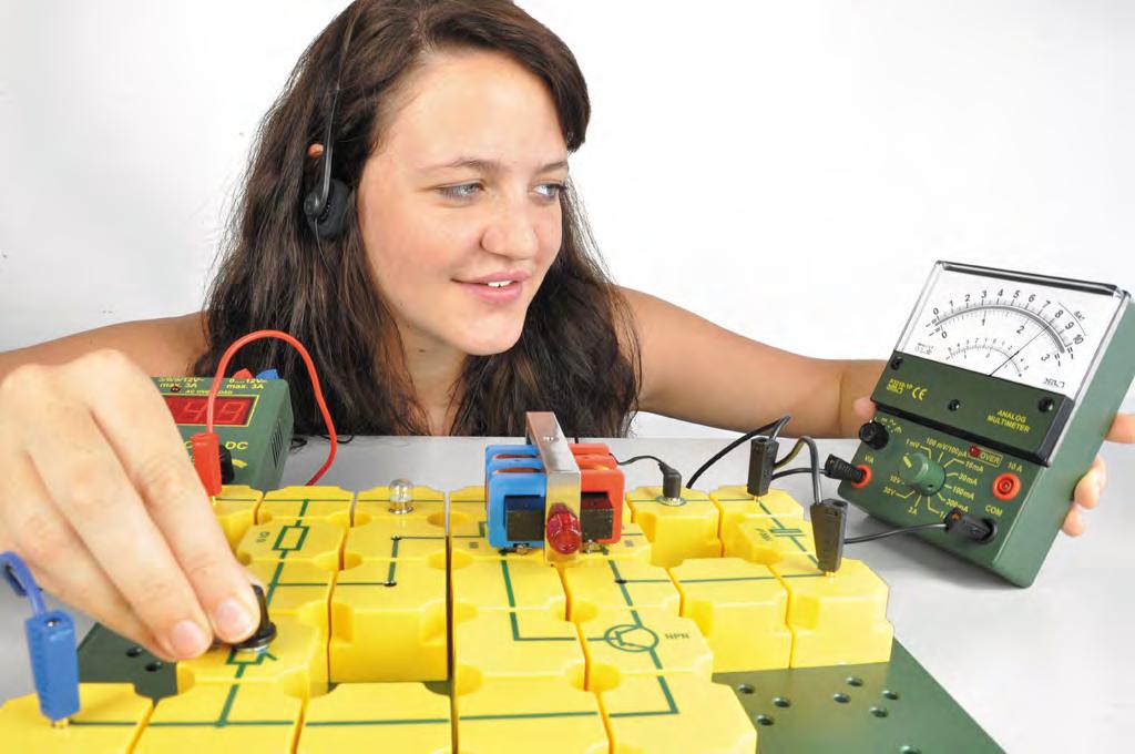nutné části k vykonání školních pokusů z elektroniky (seznam pokusů