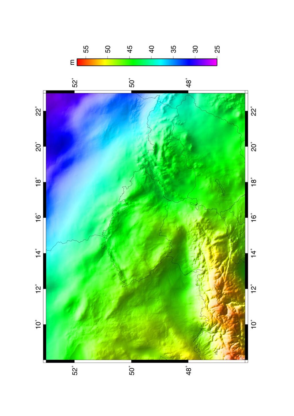 Lokální kvazi-geoid v ČR (3 cm @ 10 km) odvozen kombinací pozemních tíhových dat