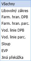 zákresů do XLS Informace o vazbě prac. zákresu na DPB či parcelu s proklikem na detail příslušného DPB/parcely. Přehled prac.