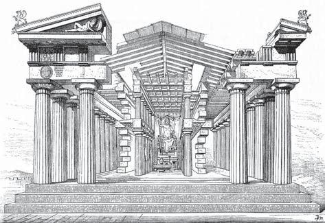 15. Athena Aphaia Temple, ca. 500 BC. Repro: DURM, J.: Die Baukunst der Griechen. Darmstadt 1881, between pp. 40 and 41. 16. Propylaea, Athenian Acropolis, 437 432 BC. Repro: BAR- THÉLEMY, J.-J.