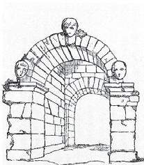 21. Etruscan gate, Volterra. Repro: WORDSWORTH, Ch.: Greece. Pictorial, Descriptive and Historical. London 1853, p. 48, pl. I. 22. J.