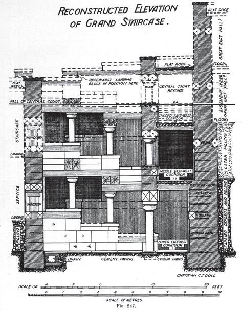On its northern side, there was a door at the top of monumental stairs in the form of half circle, and above this elevated door, there was a balcony.