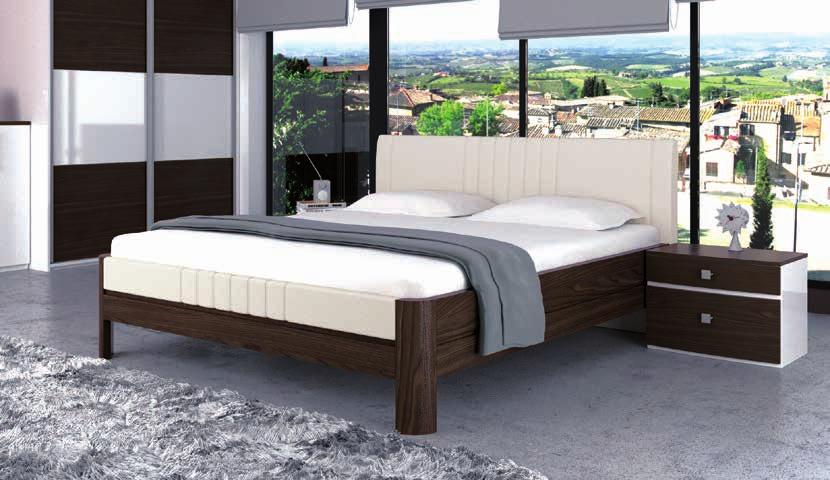TOSCANA PERLA Postel TOSCANA Provedení: vysoce kvalitní LTD deska s úpravou na vysoký