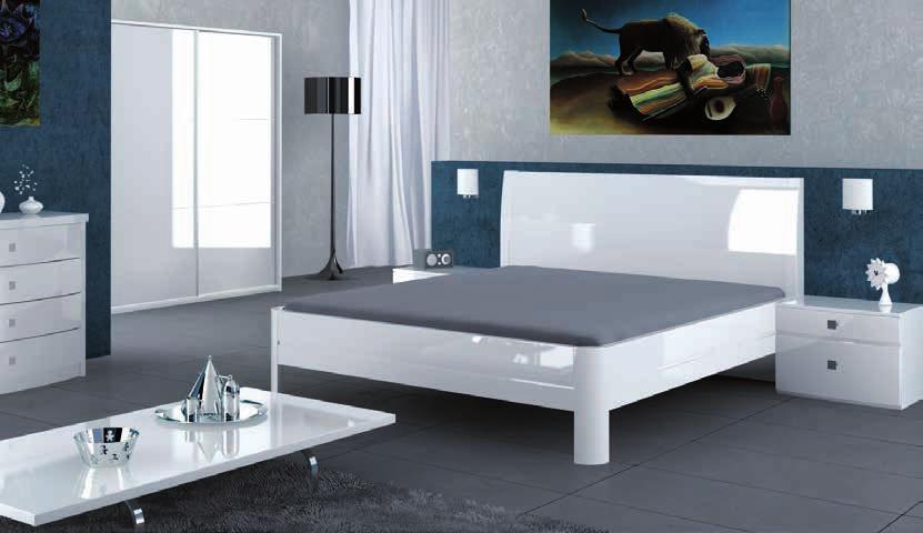 nábytek EXCLUSIVE noční stolek EXCLUSIVE, dvě zaoblené zásuvky š 40/60cm,