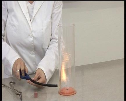 Obr. 2: rozklad záznamu experimentu na jednotlivé snímky.