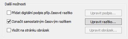 K podpisu můţete připojit po zaškrtnutí políčka Popisný text přidruţeným voličem stručnou popisnou textovou informaci.