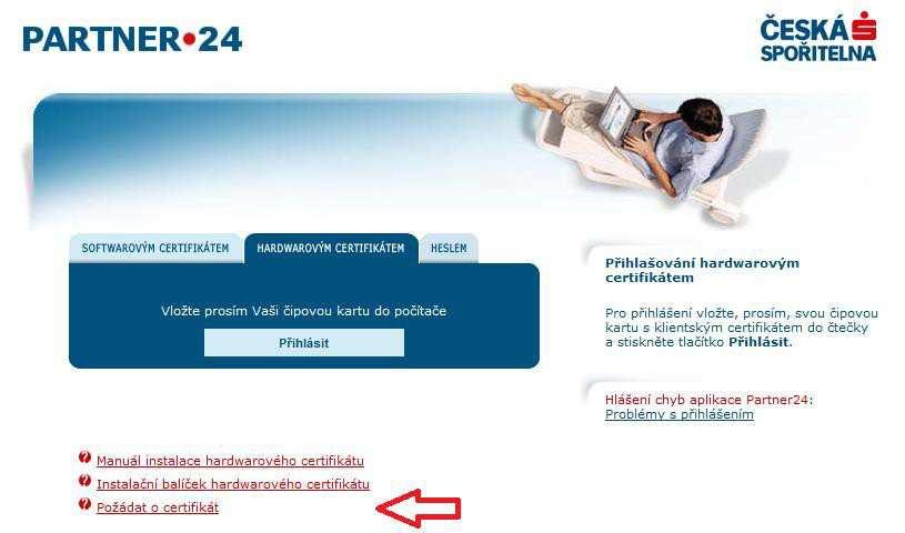 SOFTWAROVÝM CERTIFIKÁTEM HARDWAROVÝM CERTIFIKÁTEM HESLEM Vložte prosím Vaši čipovou kartu do počítače Přihlásit Přihlašování hardwarovým certifikátem Pro přihlášení vložte Hlášení chyb aplikace
