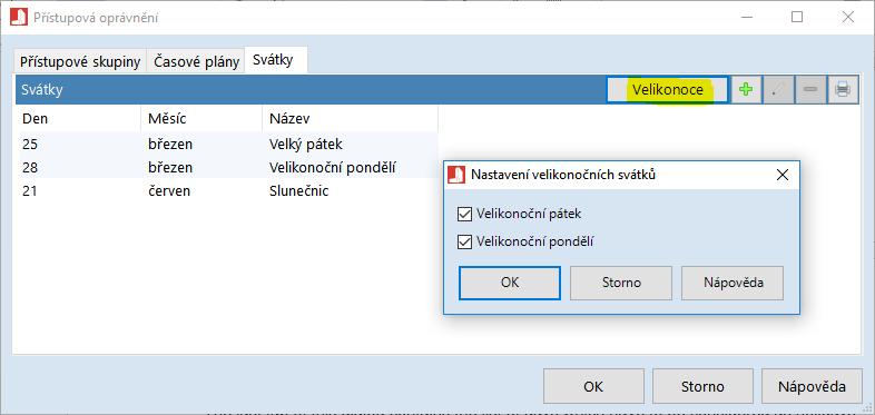 3.8.2. Časové plány Záložka Časové plány (obr. 3.21) obsahuje seznam časových plánů (jsou pro všechny systémy společné) a po výběru jednoho z nich i jeho definici.