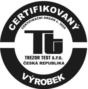 Obr. č. 8 Certifikace TREZOR TEST s. r. o.