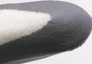 prsty povrstvené šedým mikroporézním nitrilem, pružný náplet