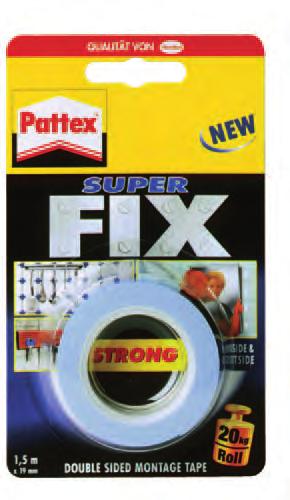 Pattex Power FIX 120 kg Oboustranné lepicí proužky jeden