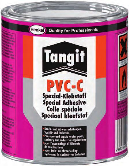 www.henkel-lepidla.cz Tangit PVC-C Lepidlo pro spojování tlakového i netlakového potrubí z PVC-C (chlorovaného PVC).