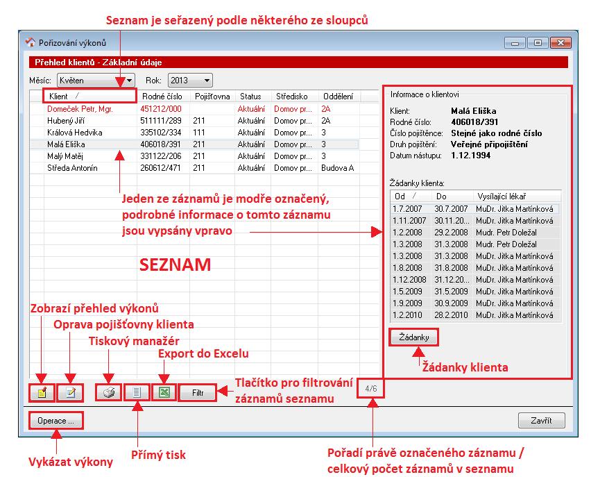 2 Základní ovládání programu Program je navržen pro co nejpřehlednější a nejpříjemnější ovládání. Kromě ovládání myší je u většiny funkcí možnost využití klávesnice.