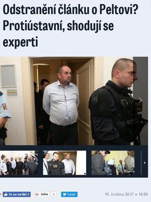 Odstranění článku o Peltovi? Protiústavní, shodují se experti Peltovi Praze Kateřina Valachová Aleš Rozehnal Peltovy ČTK isport TV odstranění zveřejněných informací, konstatoval advokát.