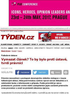 Vymazat článek?
