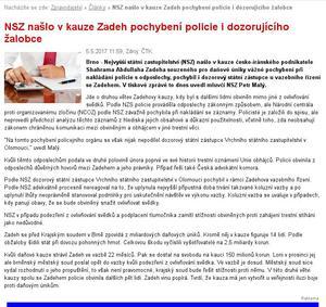 NSZ Michal Galát Zadehovy Pavla Zemana Petr Malý Olomouci Daniel Korte systémová opatření, která zabrání tomu, aby se podobná situace mohla v budoucnu opakovat.